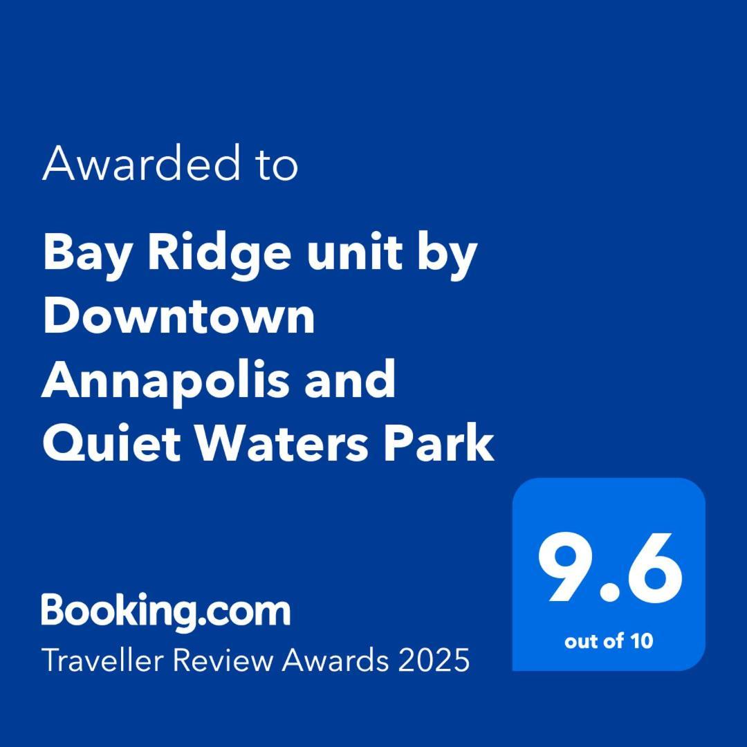 Bay Ridge Unit By Downtown Annapolis And Quiet Waters Park Lejlighed Eksteriør billede